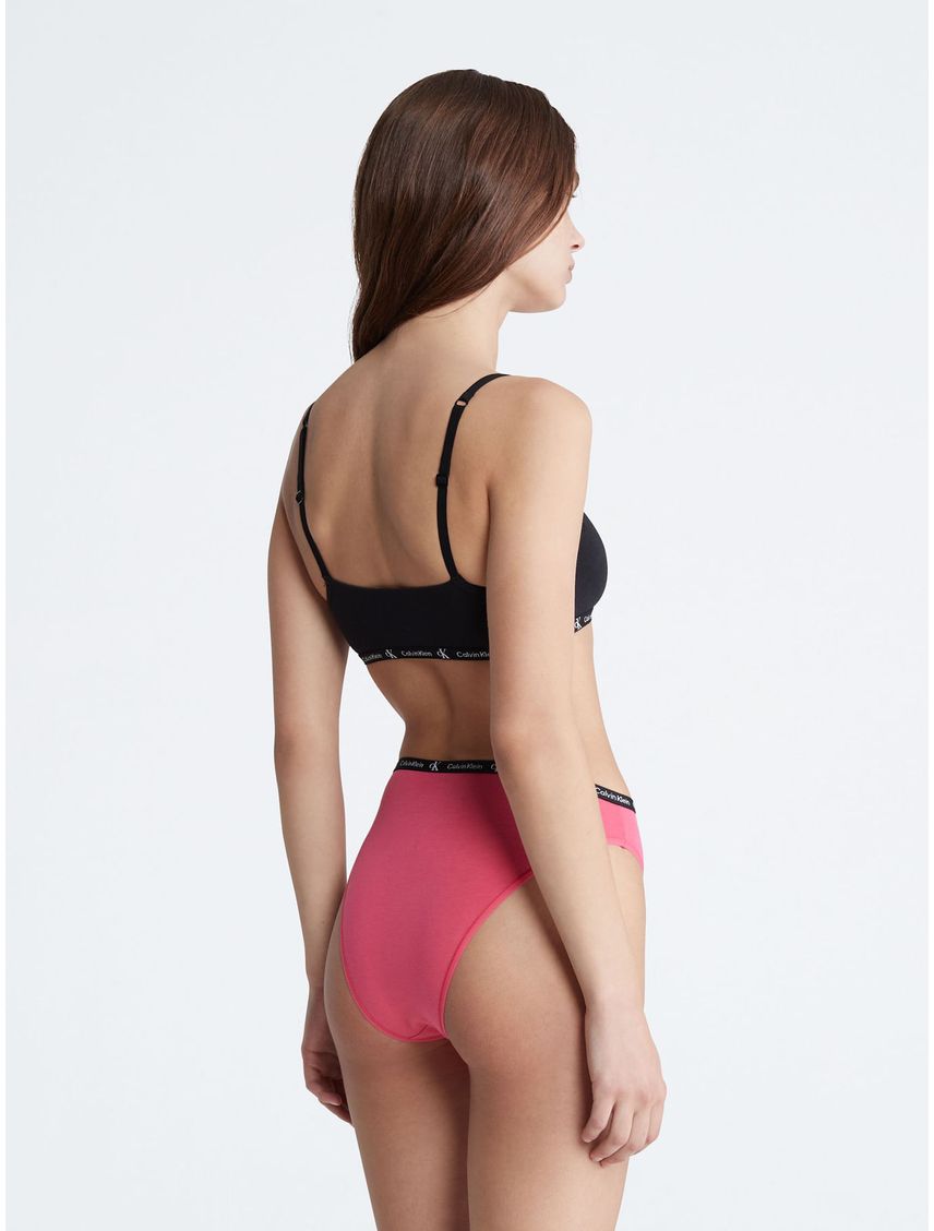 Pantie Rosado Tipo Bikini Con Logo Para Mujer
