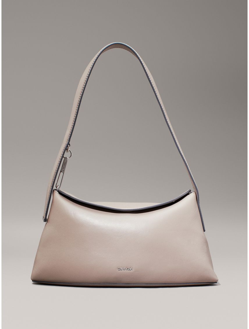 Bolso gris de hombro soft sculpt