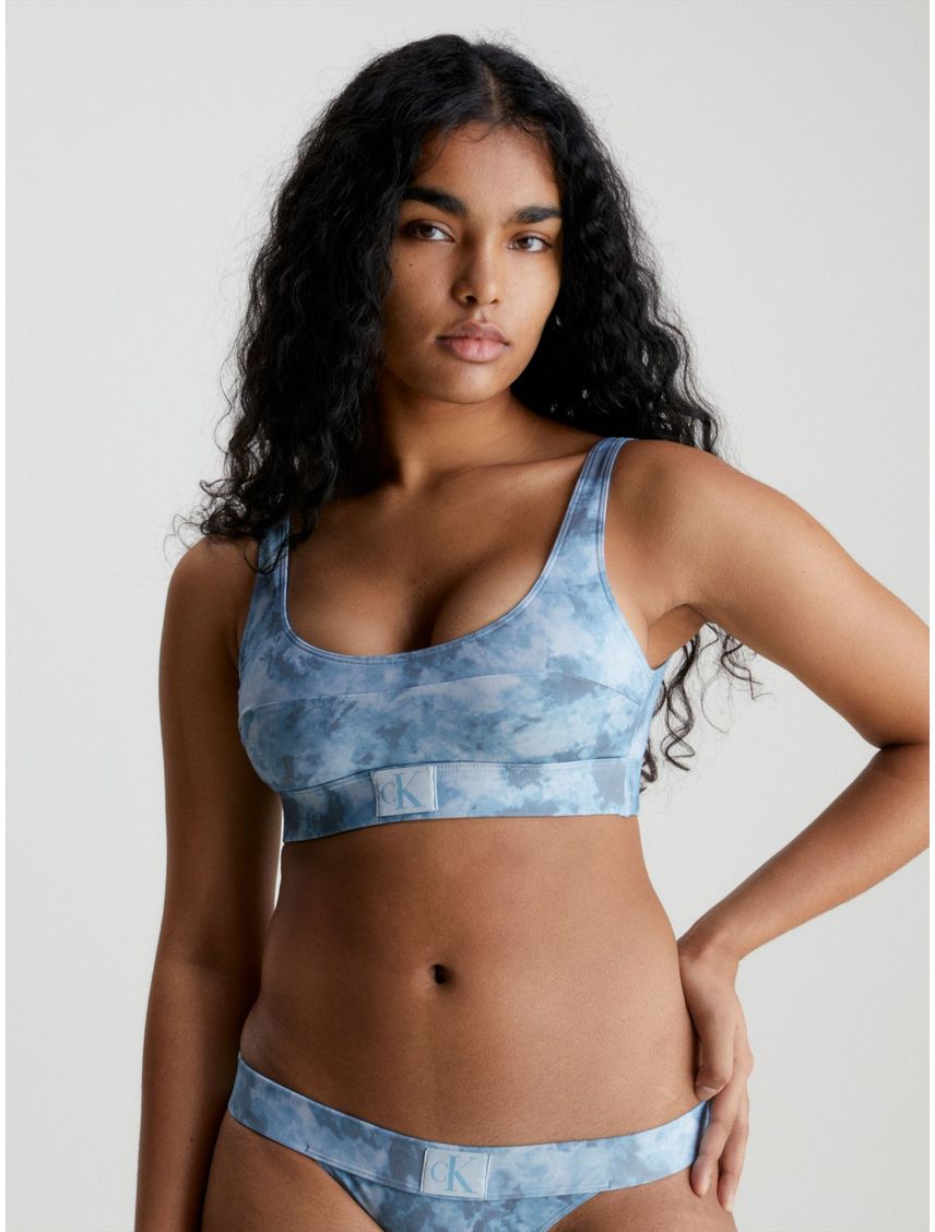 Top Vestido de Baño Estampado - Ck Authentic Para Mujer