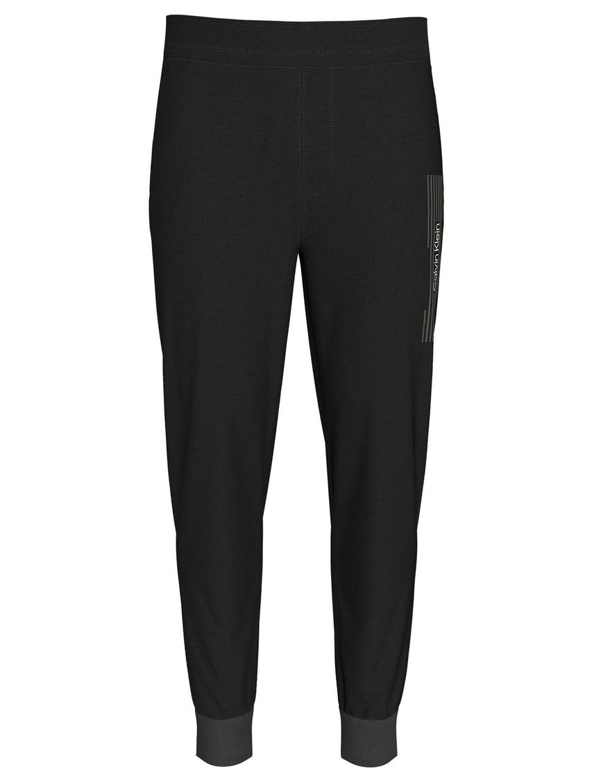 Jogger Negro Con Logo Lateral Para Hombre