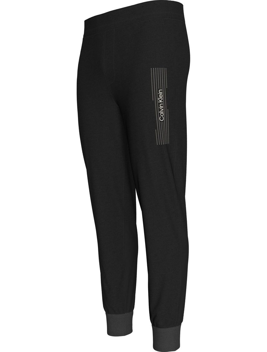 Jogger Negro Con Logo Lateral Para Hombre