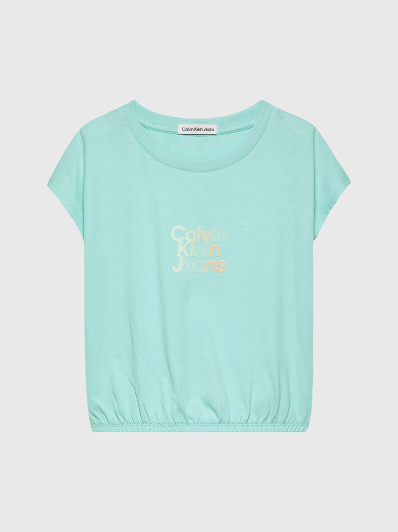 camiseta-azul-boxy-logo-aterciopelado-para-nina