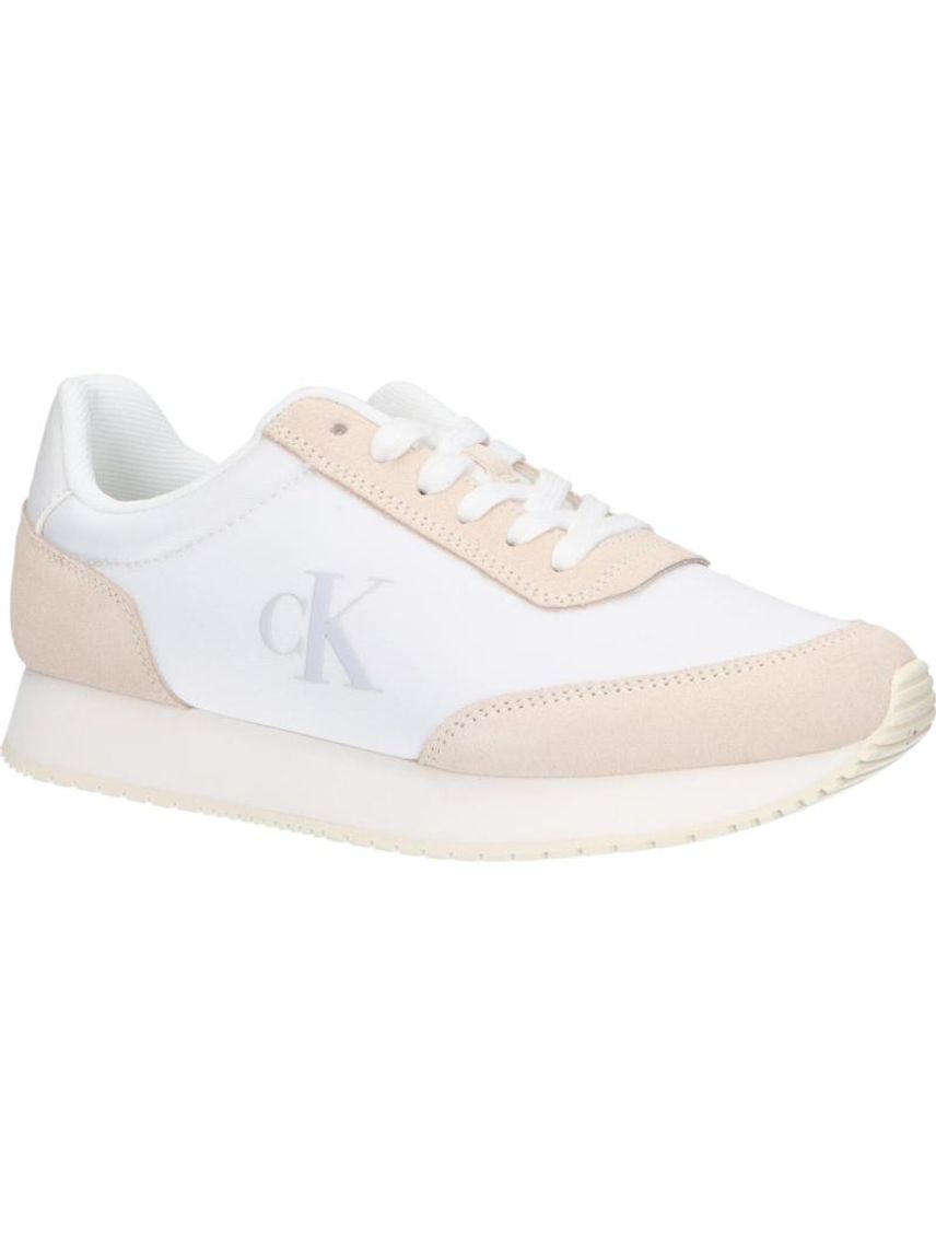 Tenis blanco con logo