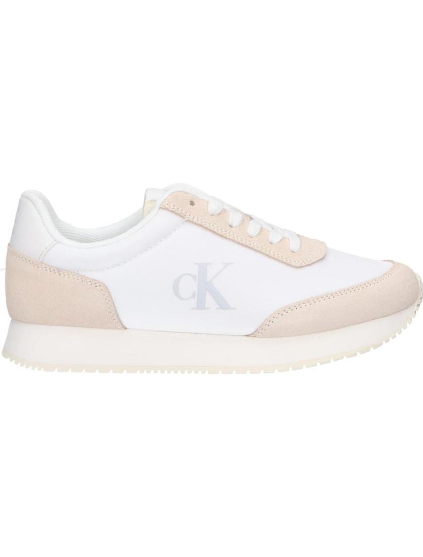 Tenis blanco con logo