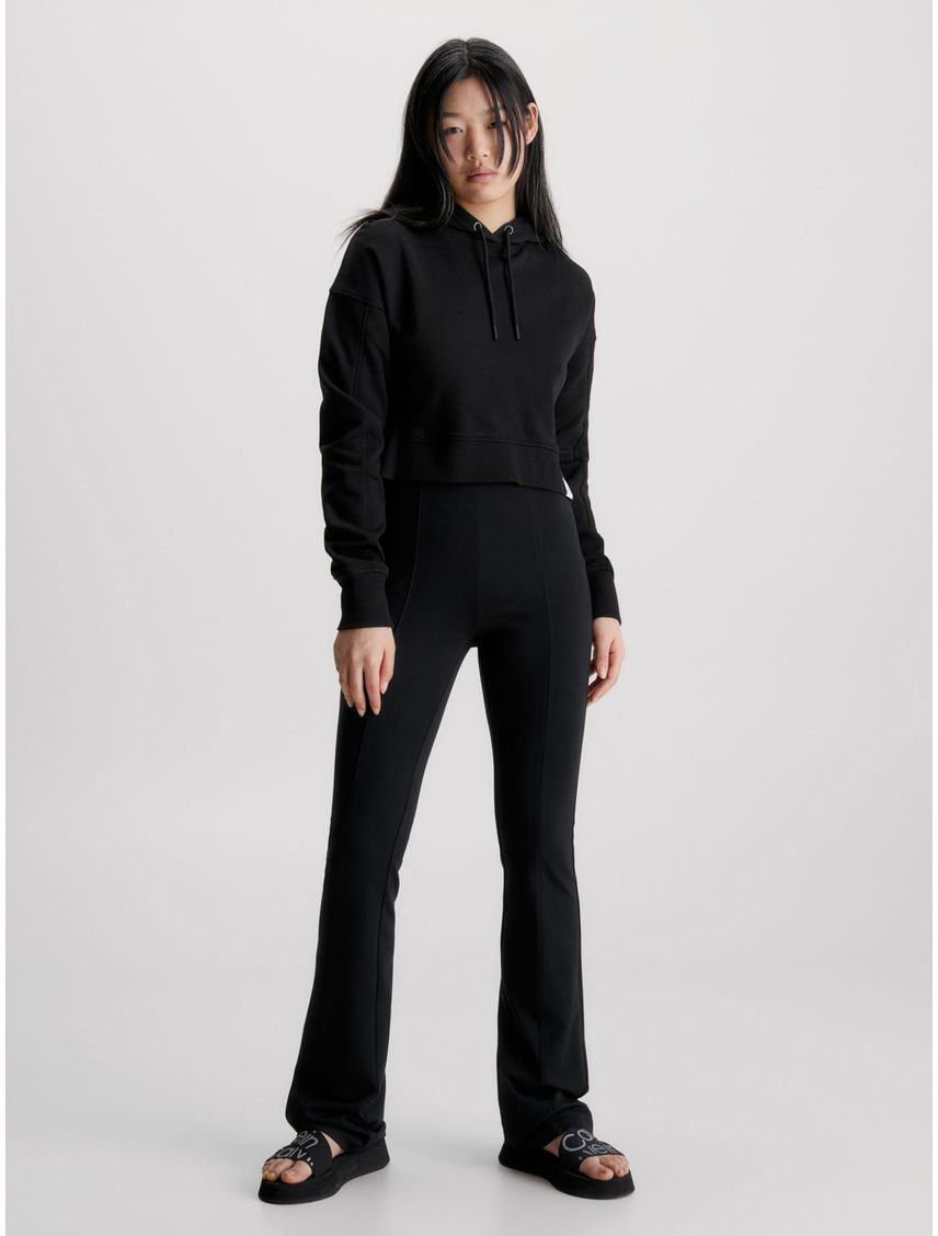 Leggings Negro Acampanados De Punto Milano