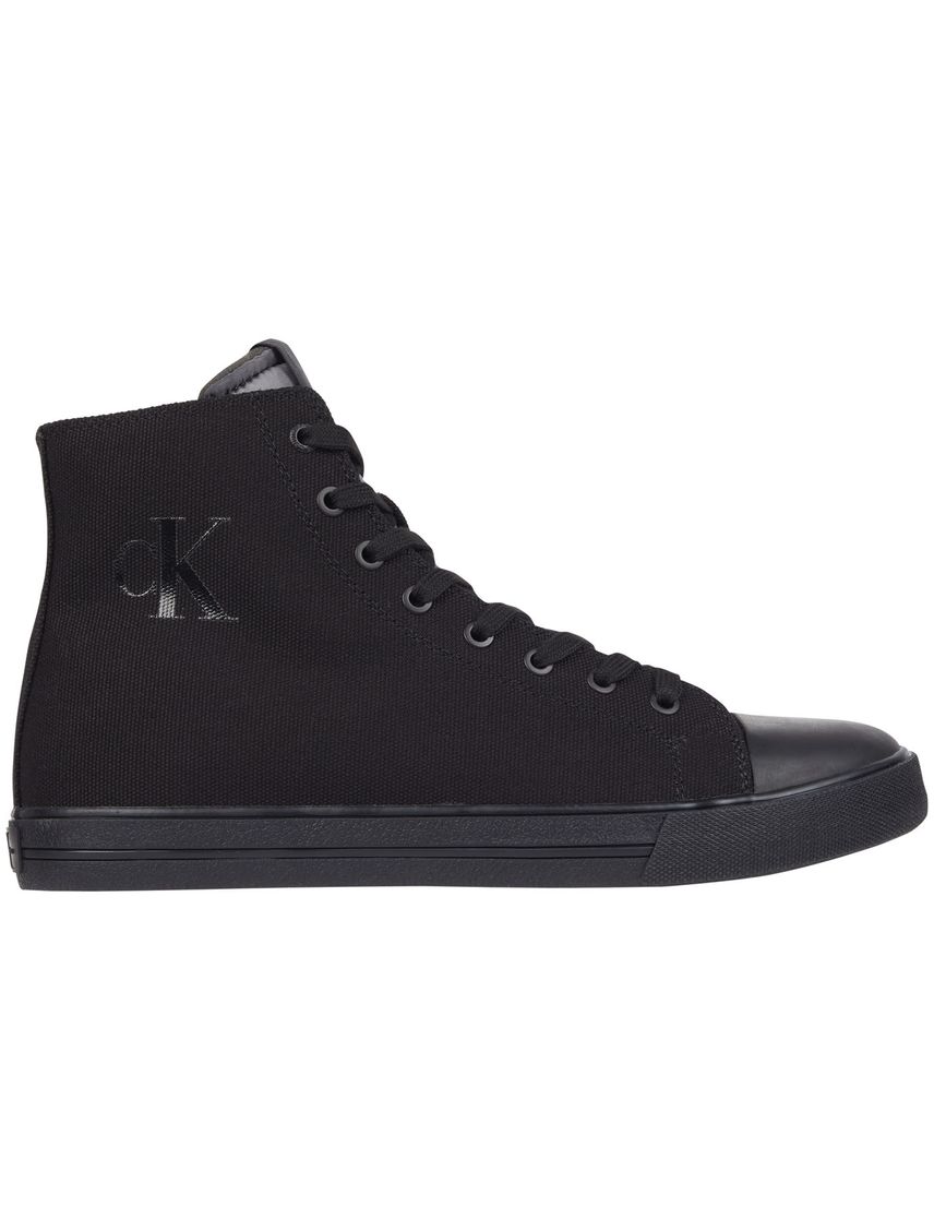 Tenis Negro Altos Vulcanizados Para Hombre