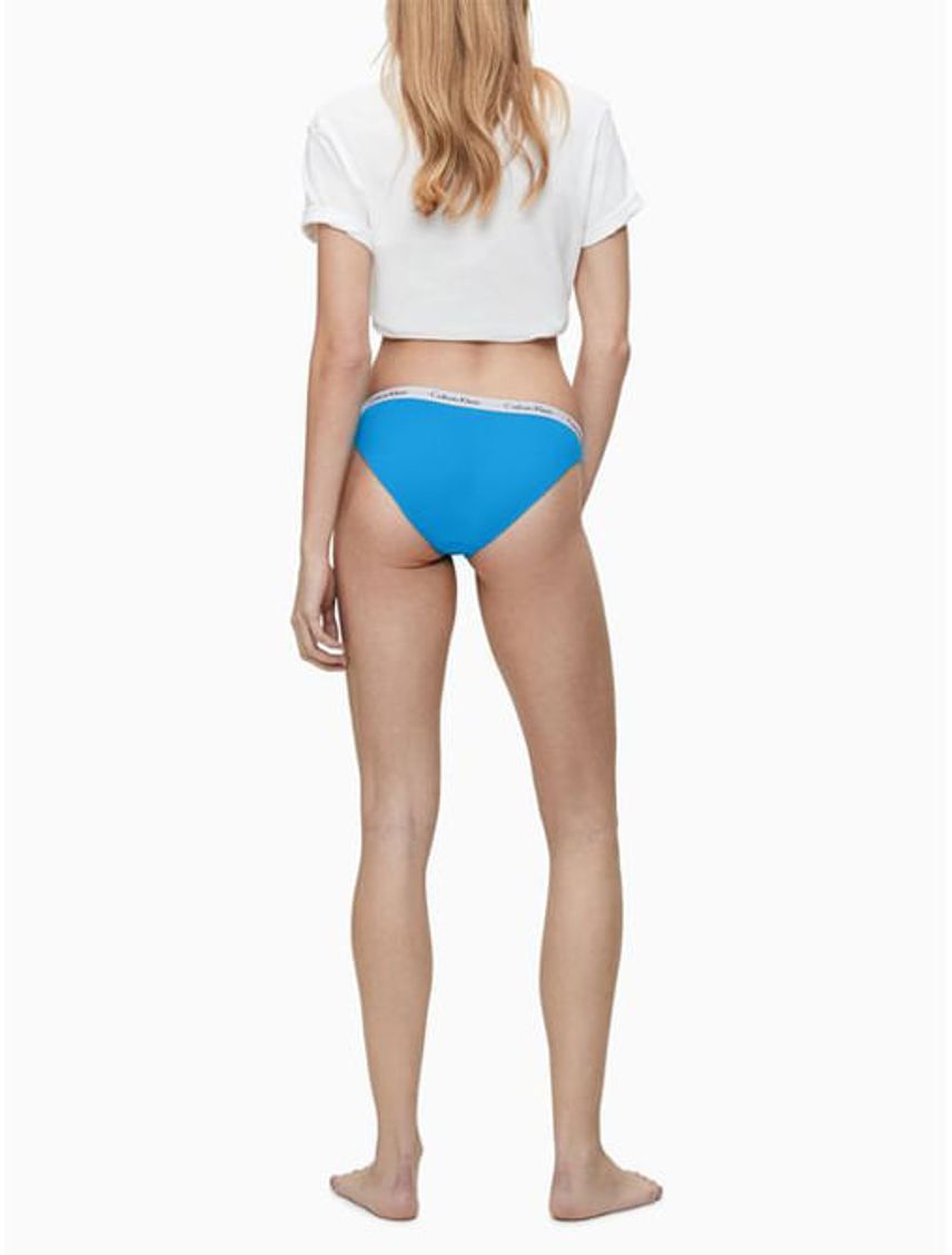 Pantie Azul Tipo Bikini En Algodón Para Mujer