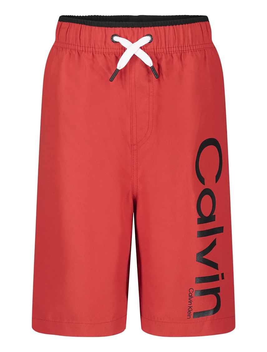 Pantalón Corto Niño Rojo Calvin Klein