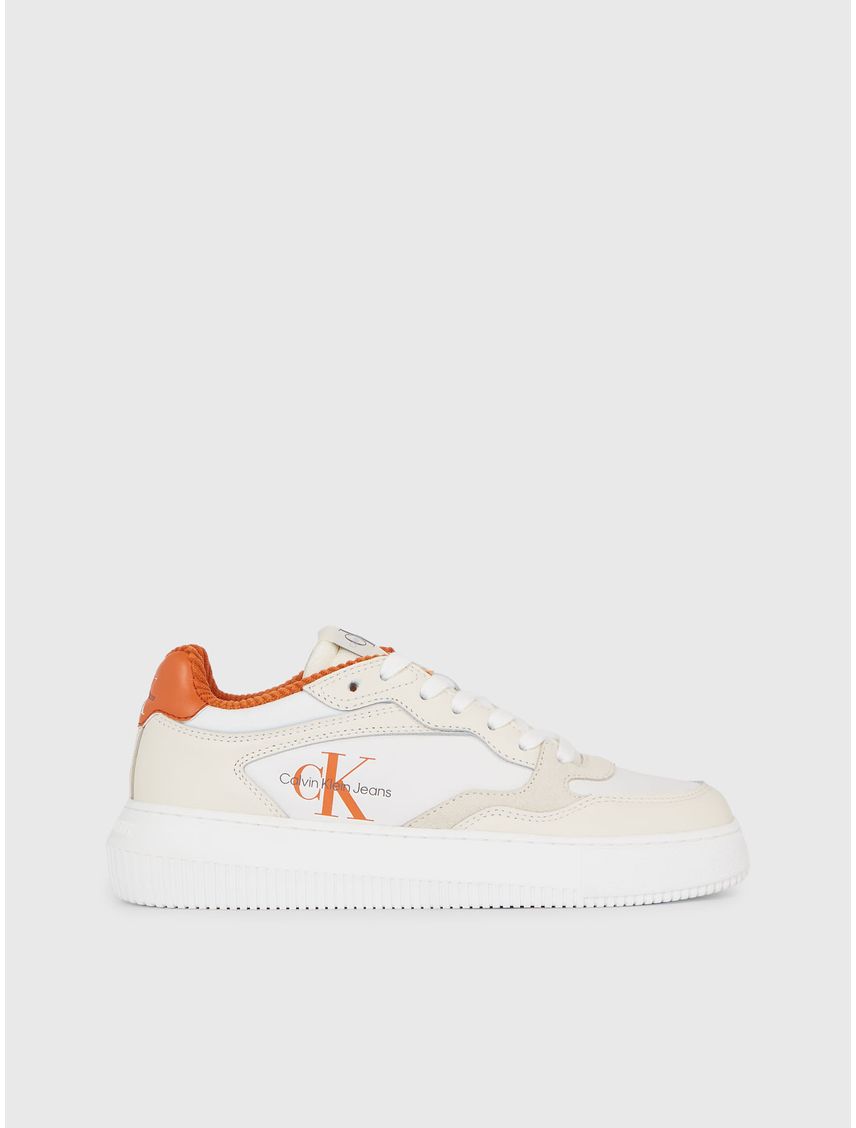 Zapatillas Blanco Casuales De Cuero