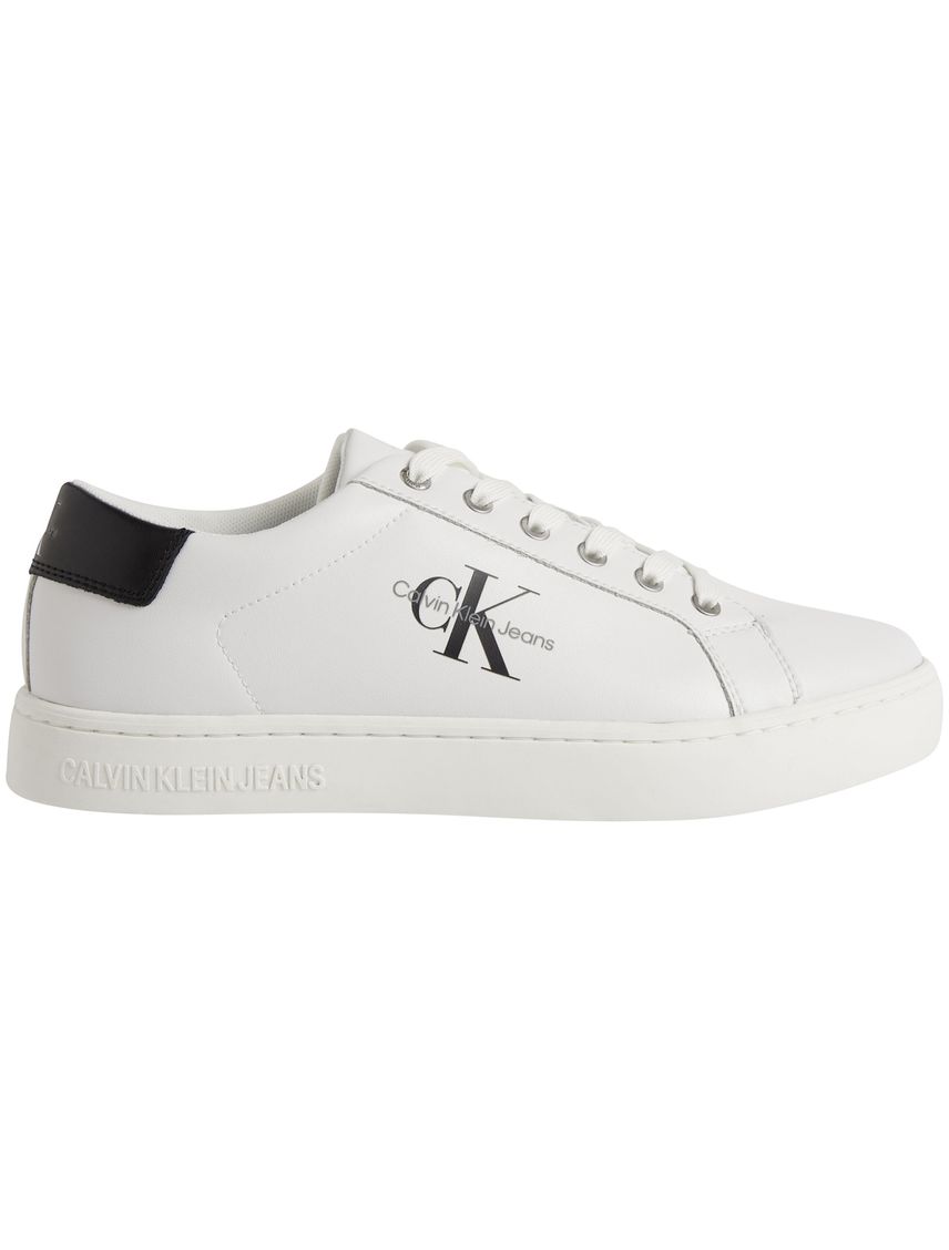 Tenis Blanco De Cuero Para Hombre