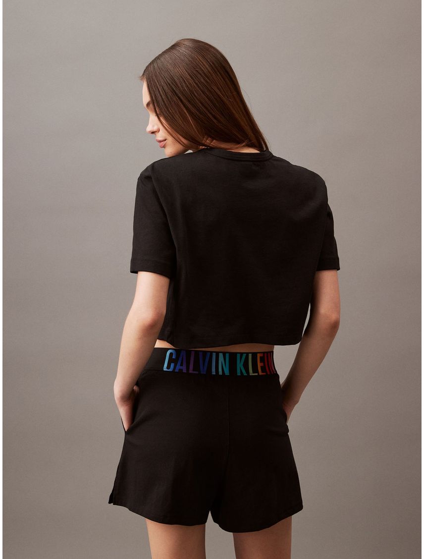 Shorts negro negro de estar en casa - Intense Power Pride