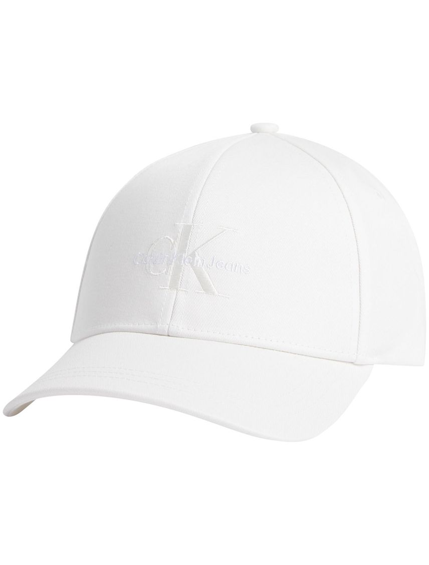 Gorra blanca con logotipo bordado