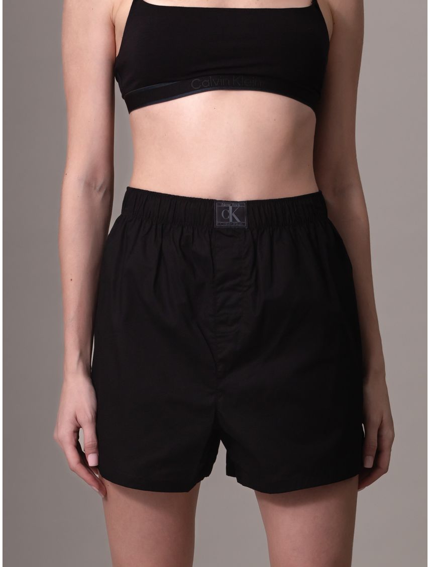Boxer negro negro woven - 1996 fashion lounge