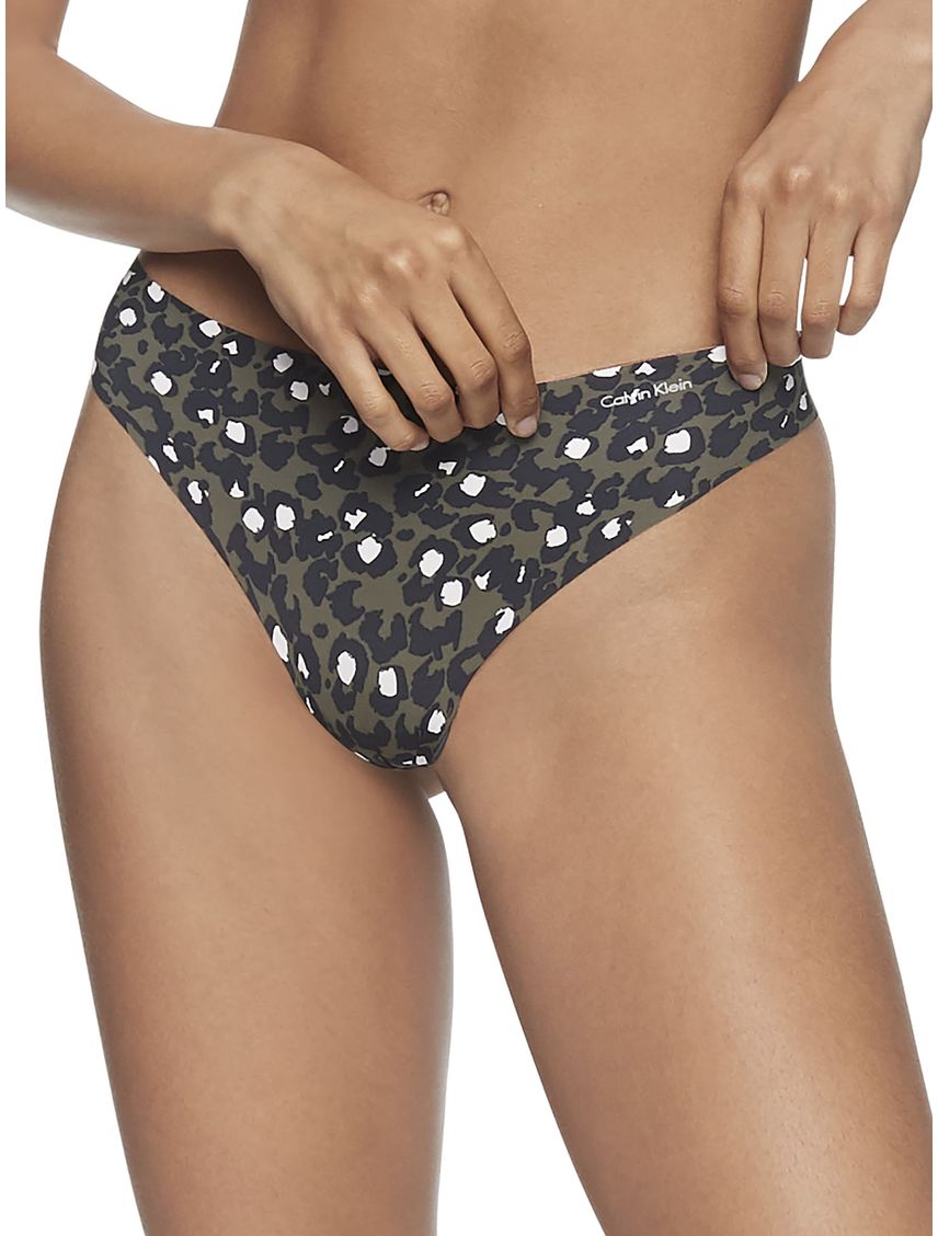 Pantie Verde Tipo Tanga En Microfibra Invisible Para Mujer