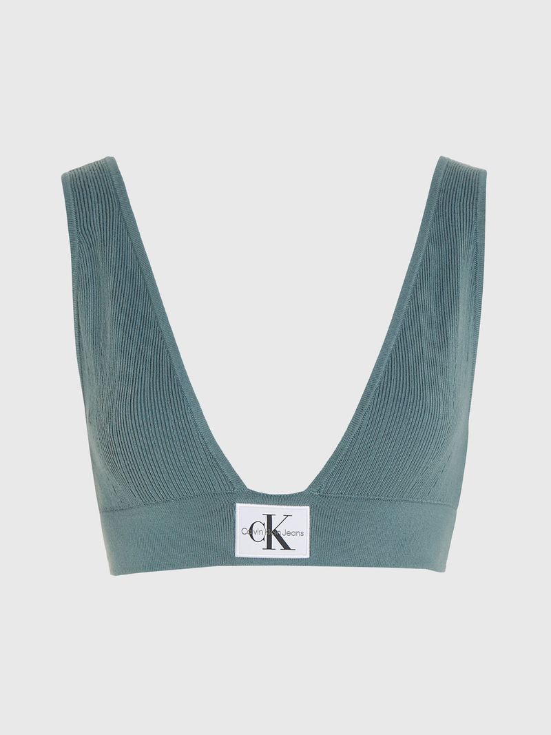 top-verde-de-punto-de-algodon-para-mujer