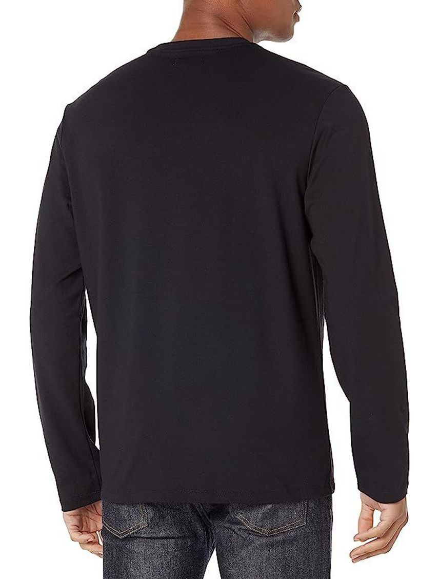 Camiseta Manga Larga Con Logo Hombre Negro Calvin