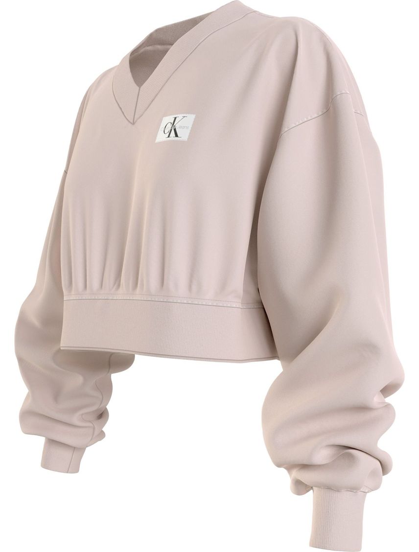 Saco Rosado Con Cuello en V Para Mujer