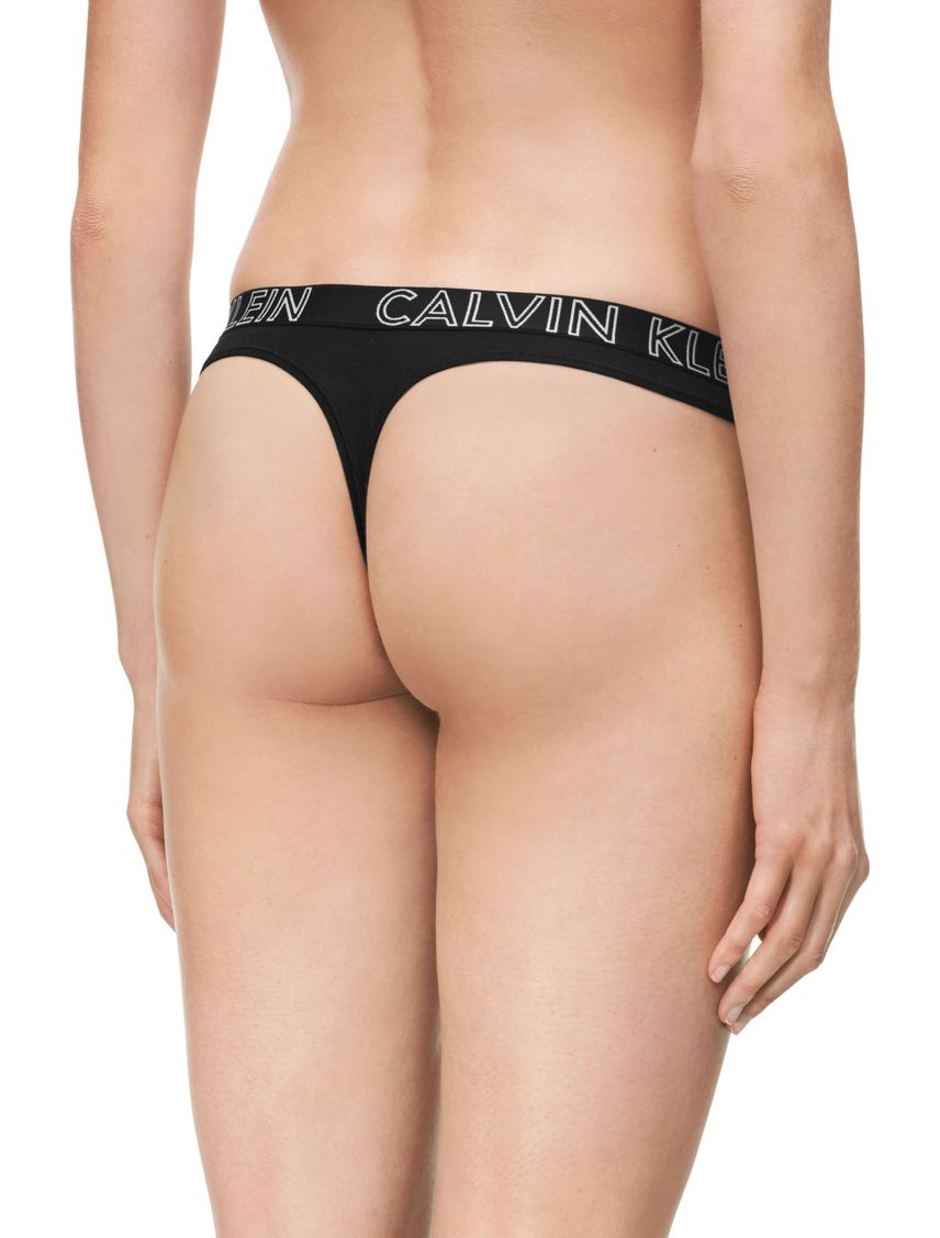 Pantie Negro Tipo Tanga Para mujer En Algodón