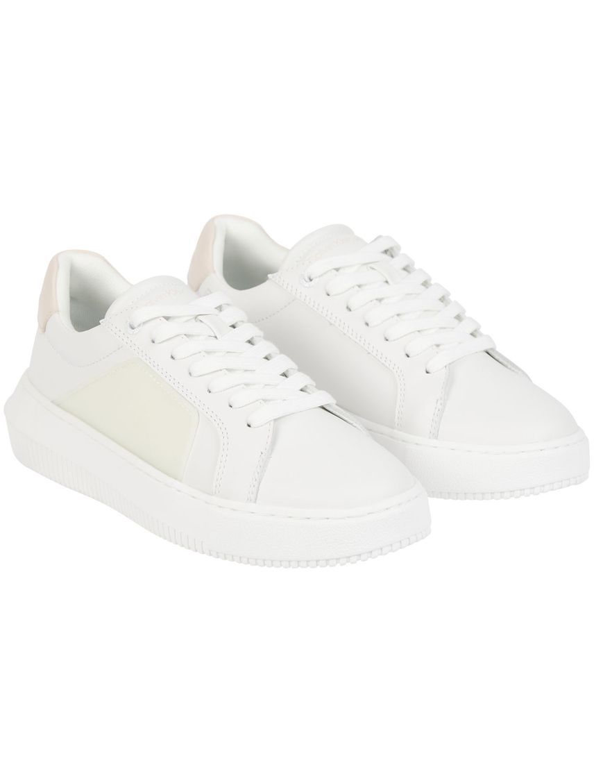 Tenis blanco chunky cupsole frosted