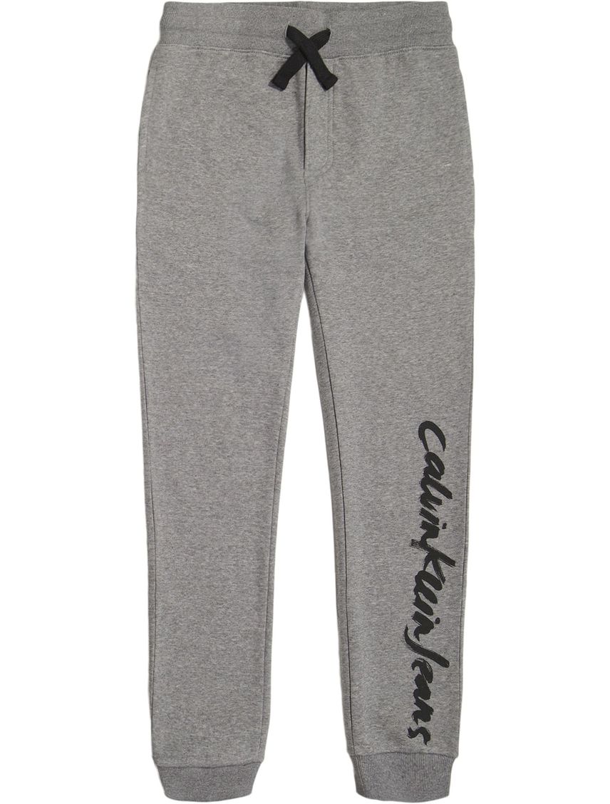 Joggers Con Logo Niño Gris Calvin Klein