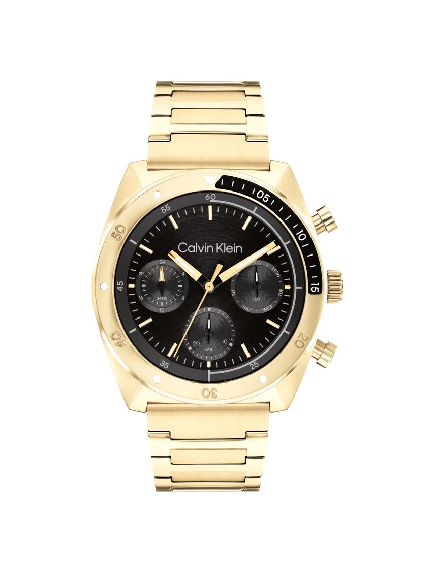 Reloj Dorado Para Hombre Ck Flex