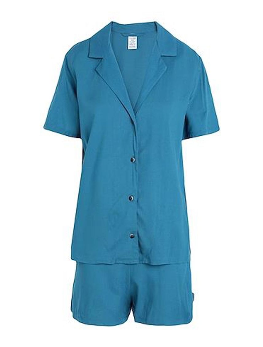 Set Azul Oscuro De Pijama Mujer Azul Calvin Klein