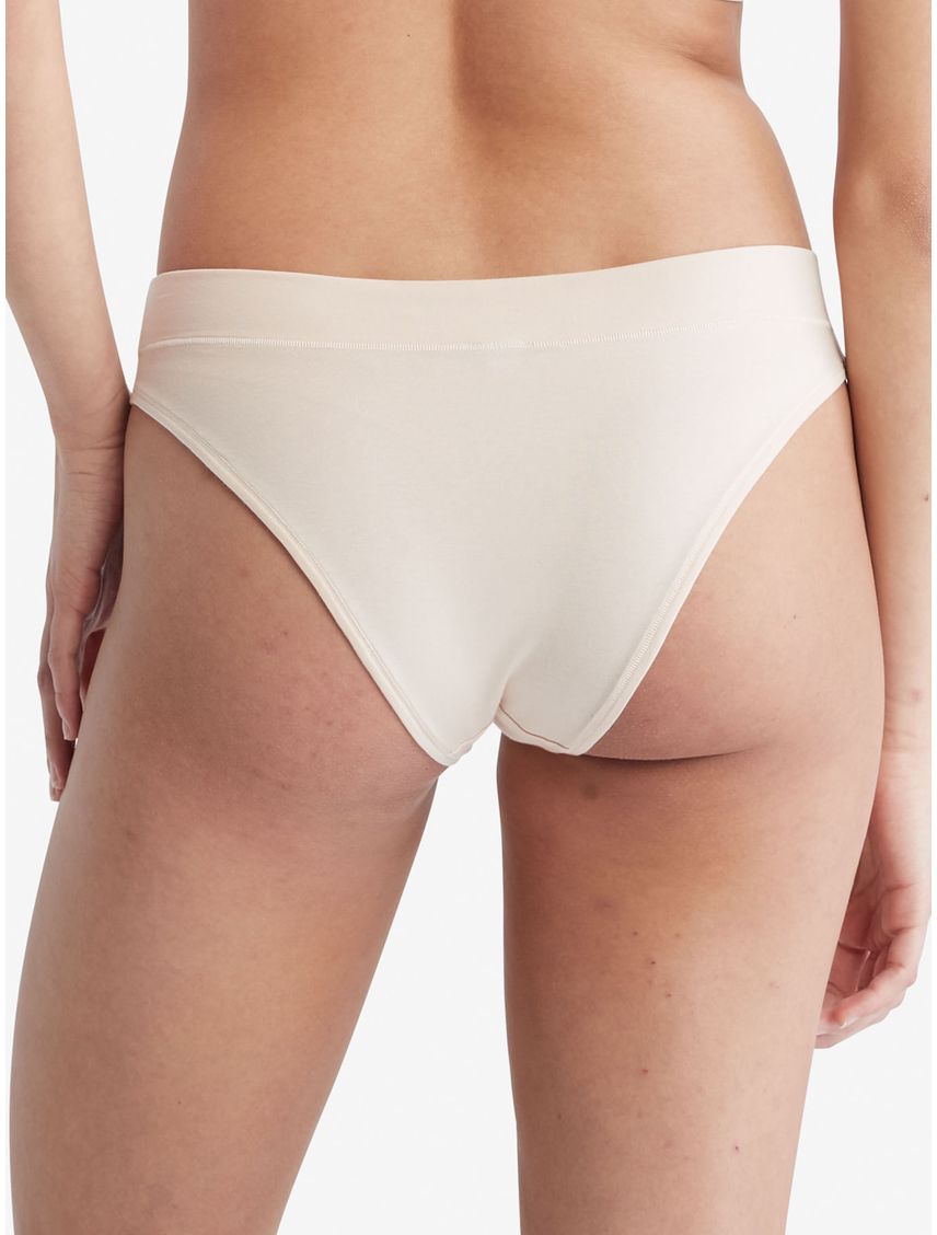 Pantie Tipo Bikini Beige Con Logo Para Mujer