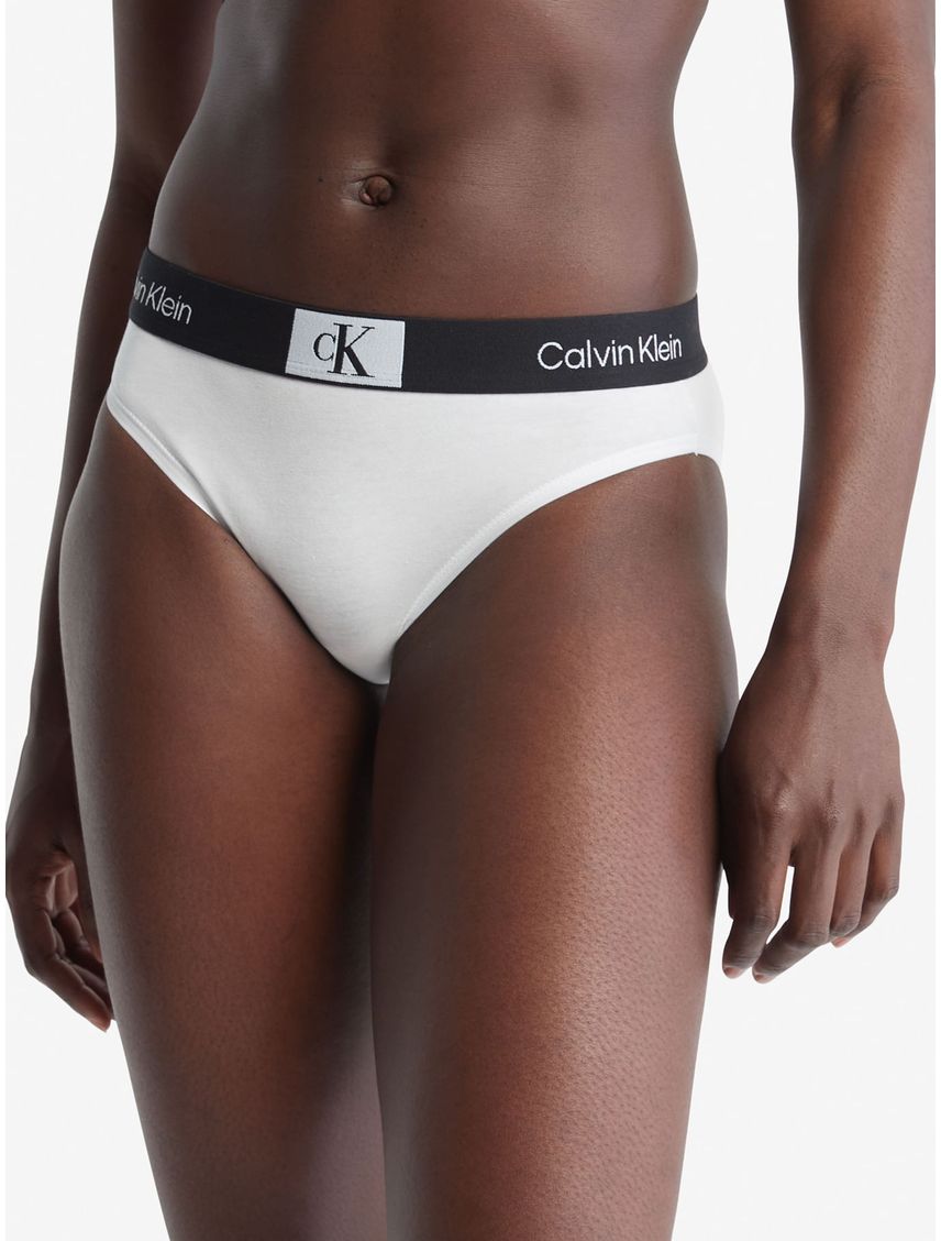 Pantie Tipo Bikini Blanco Moderno Para Mujer