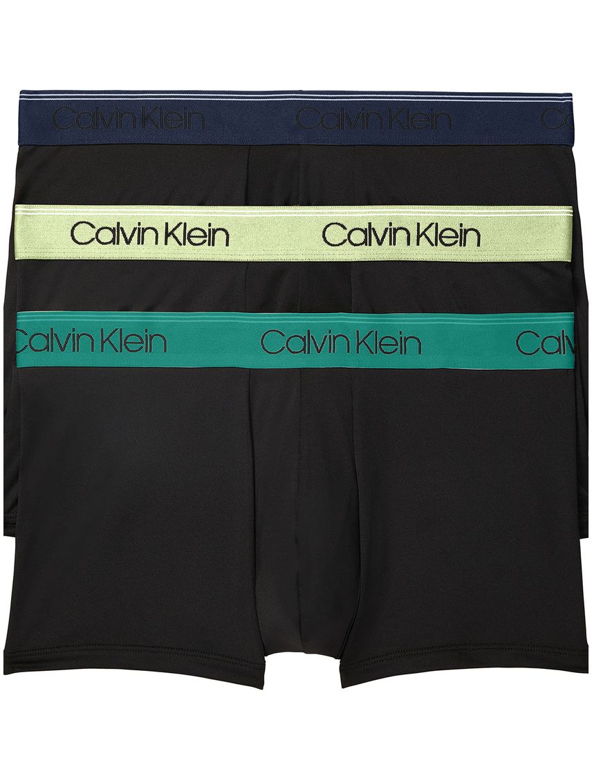Pack De 3 Boxer Negros En Microfibra Low Rise Trunk