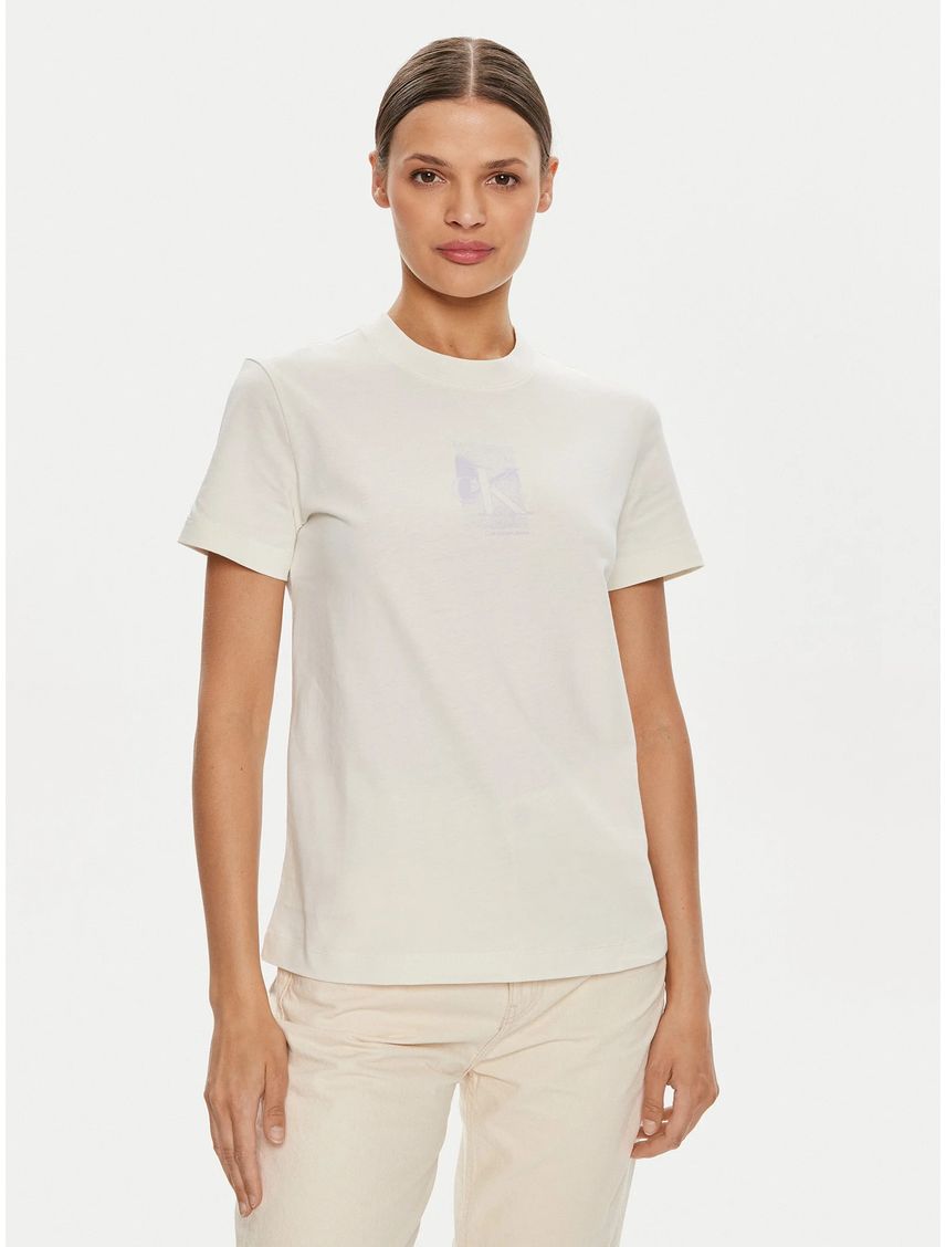 Camiseta blanca regular diffused