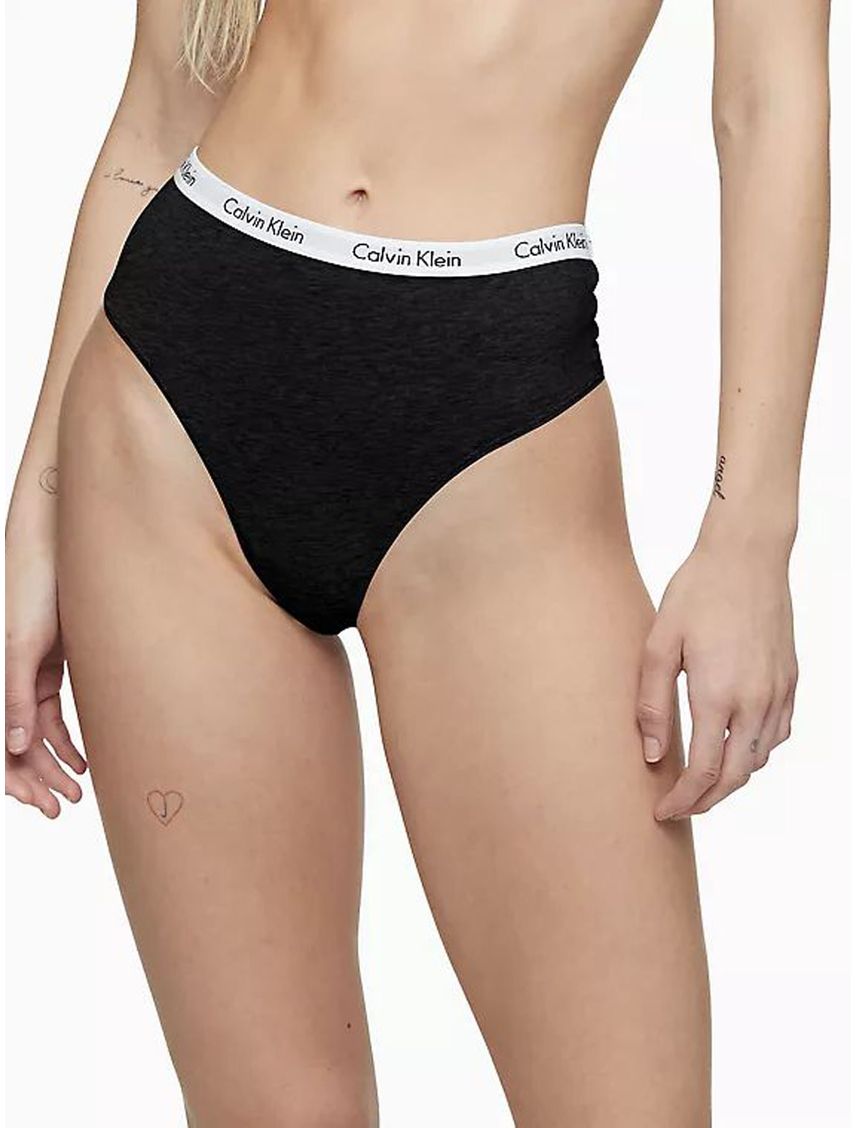 Tanga Negro De Cintura Alta Carrusel