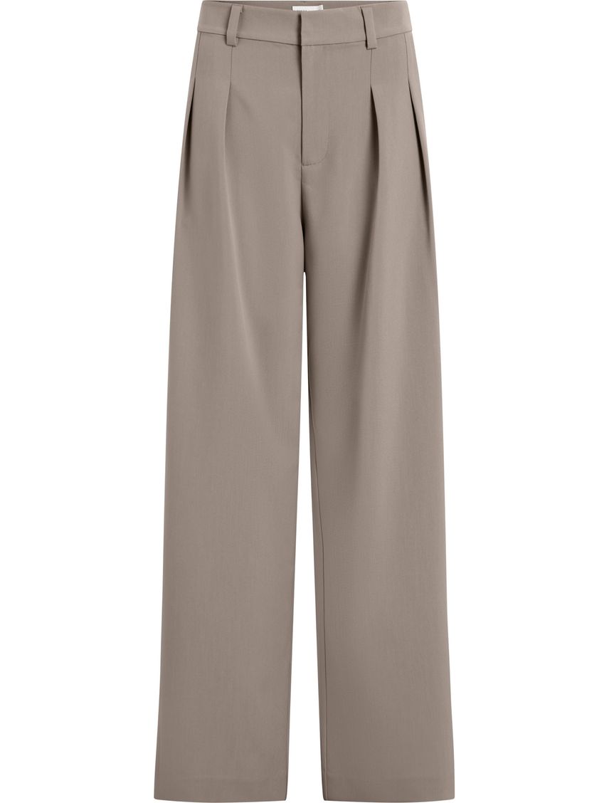 Pantalón gris tailore e pierna ancha