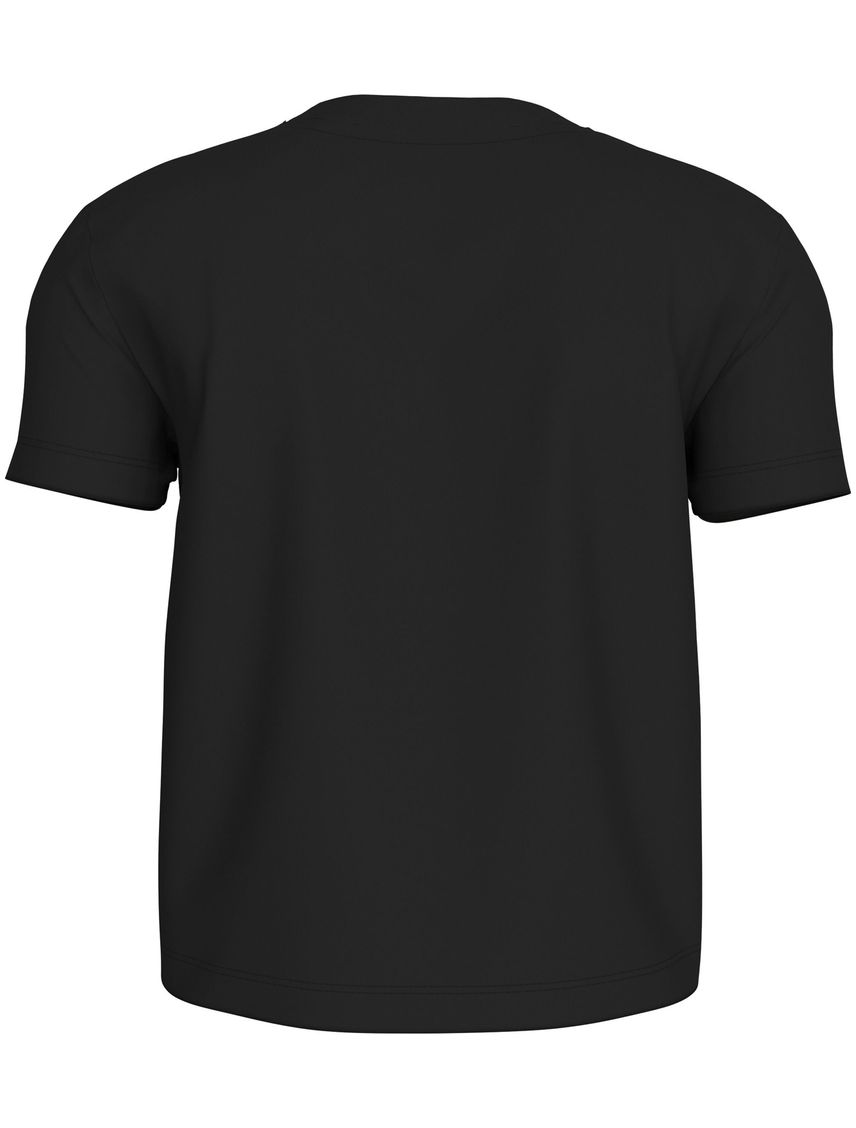 Camiseta negra slim con logo