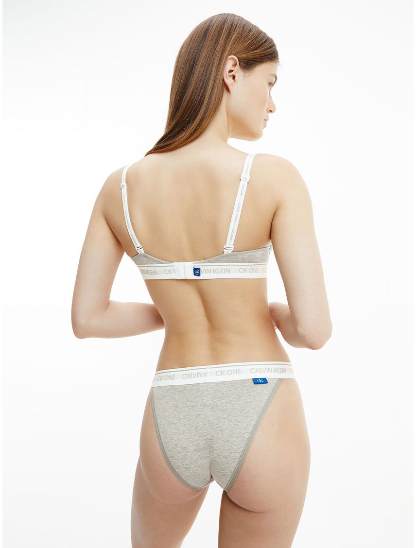 Brassier Gris Algodón Lightly Forrada Demi Mujer Calvin Klein