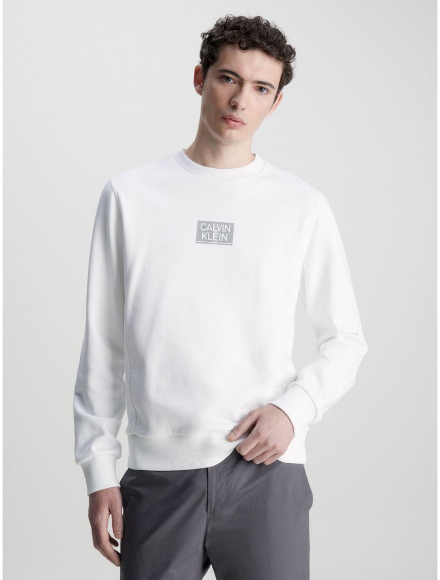 Saco De Algodón Orgánico Con Logo Blanco Calvin Kl