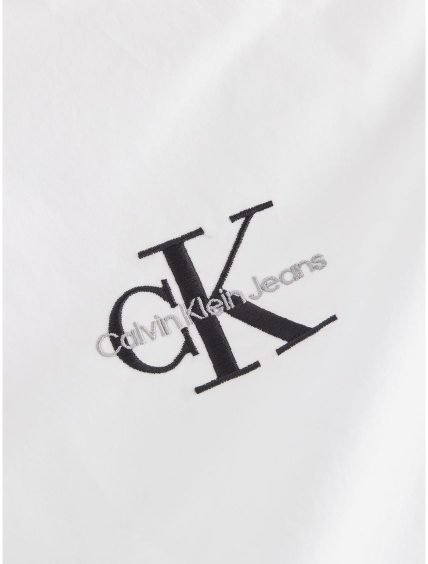 Camisa Blanca Oversize Con Logo Para Mujer