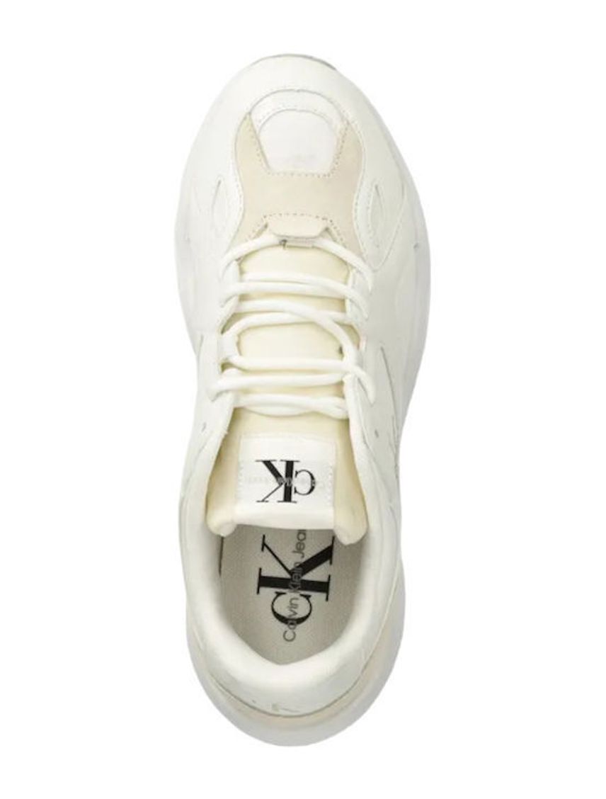 Tenis blanco retro low lace