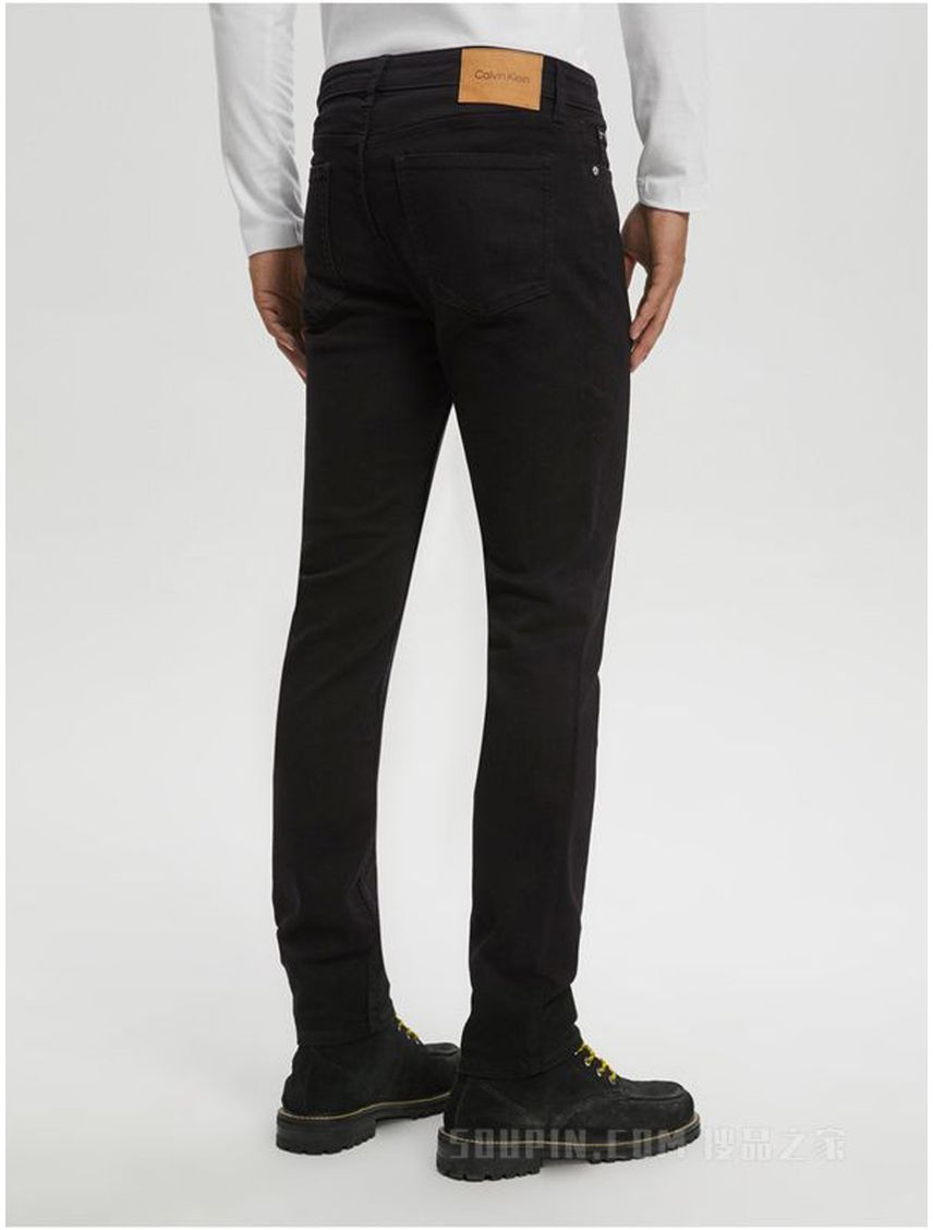 Jeans Negro Slim Classic Para Hombre