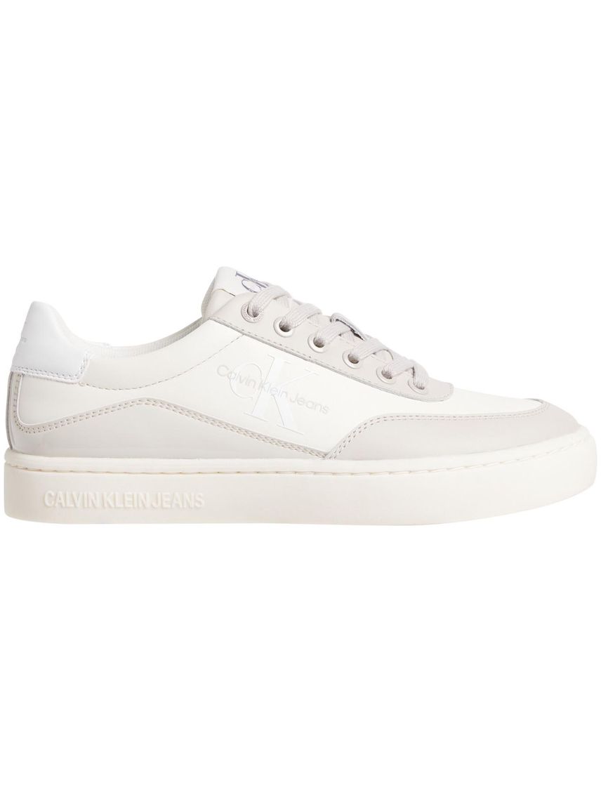 Tenis blanco classic de cuero