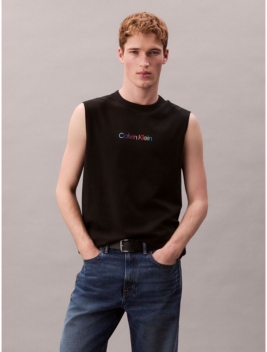 Camiseta Negra Pride de Tirantes