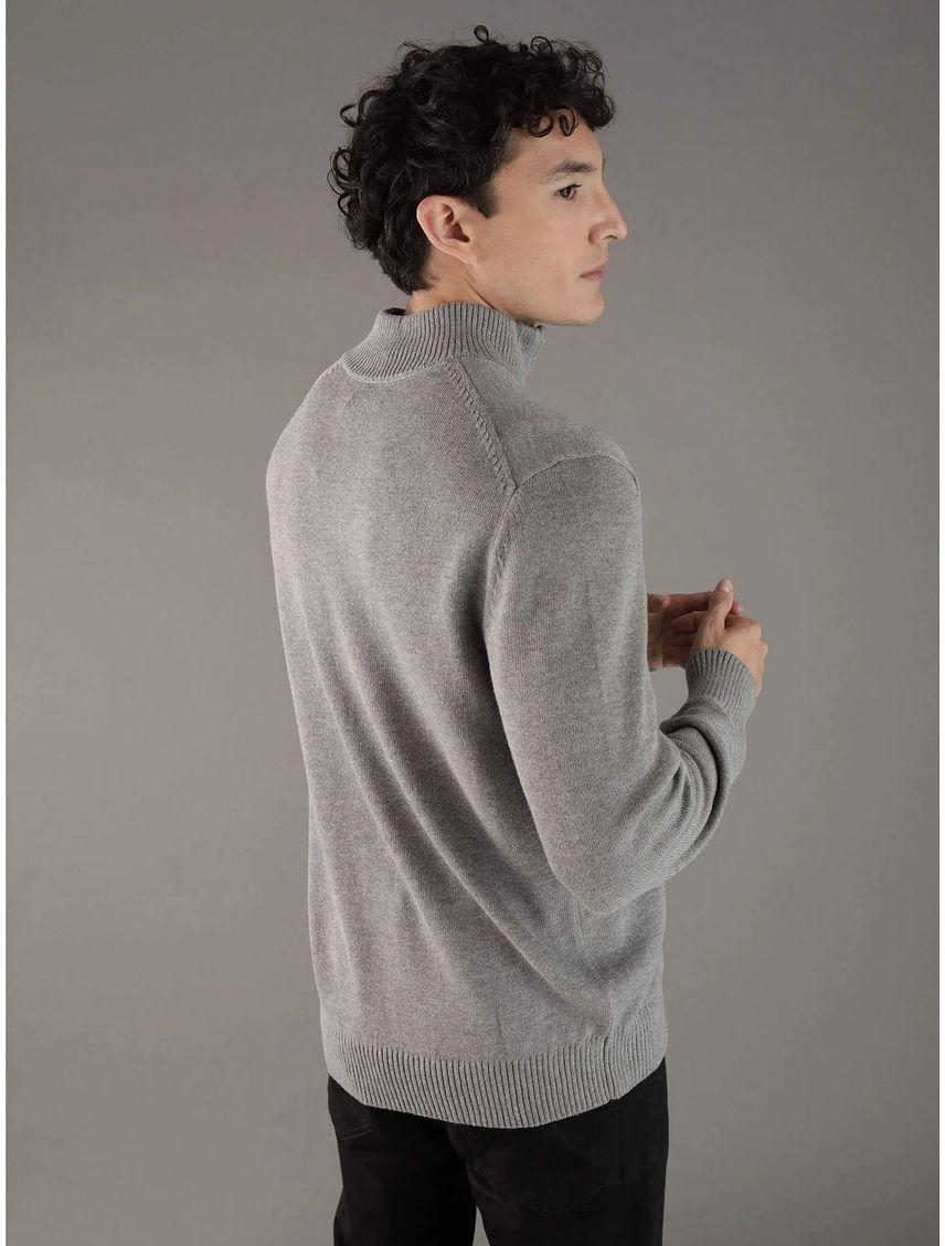 Saco Gris Tejido de Algosón con Cierre