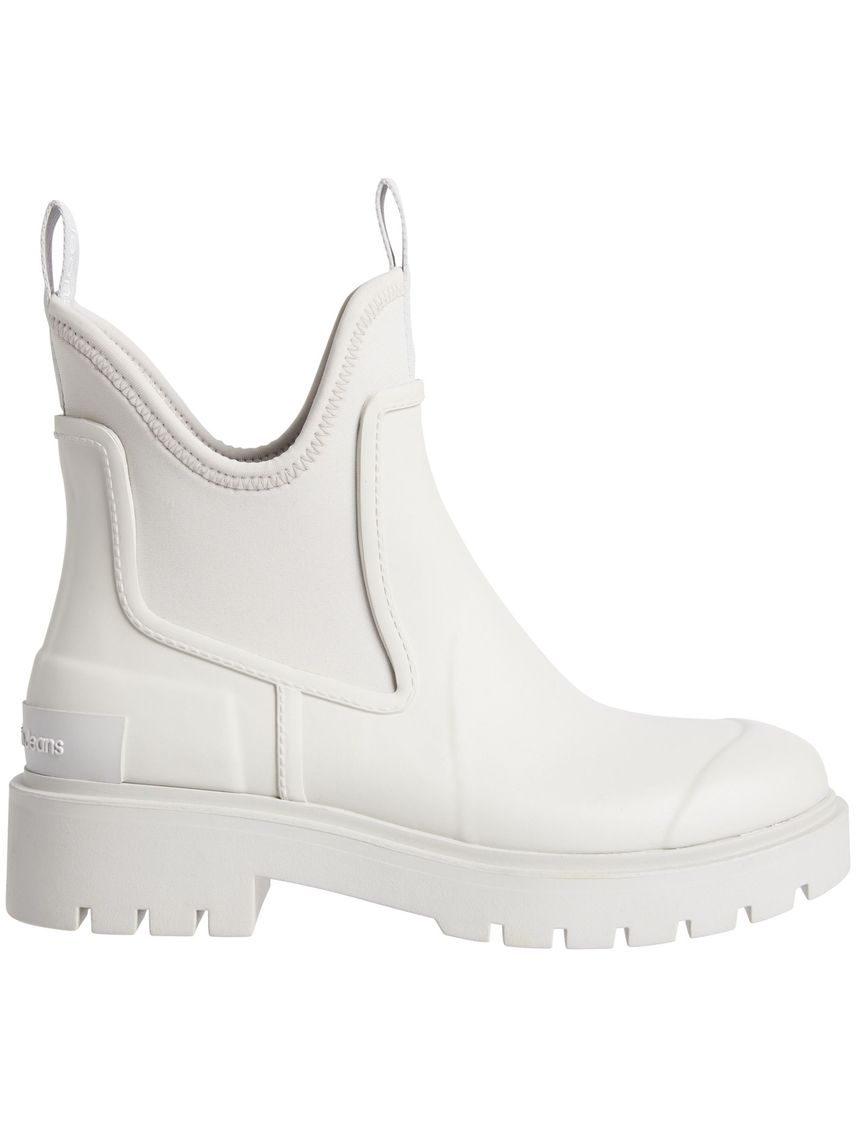 Botas blancas Chelsea de lluvia