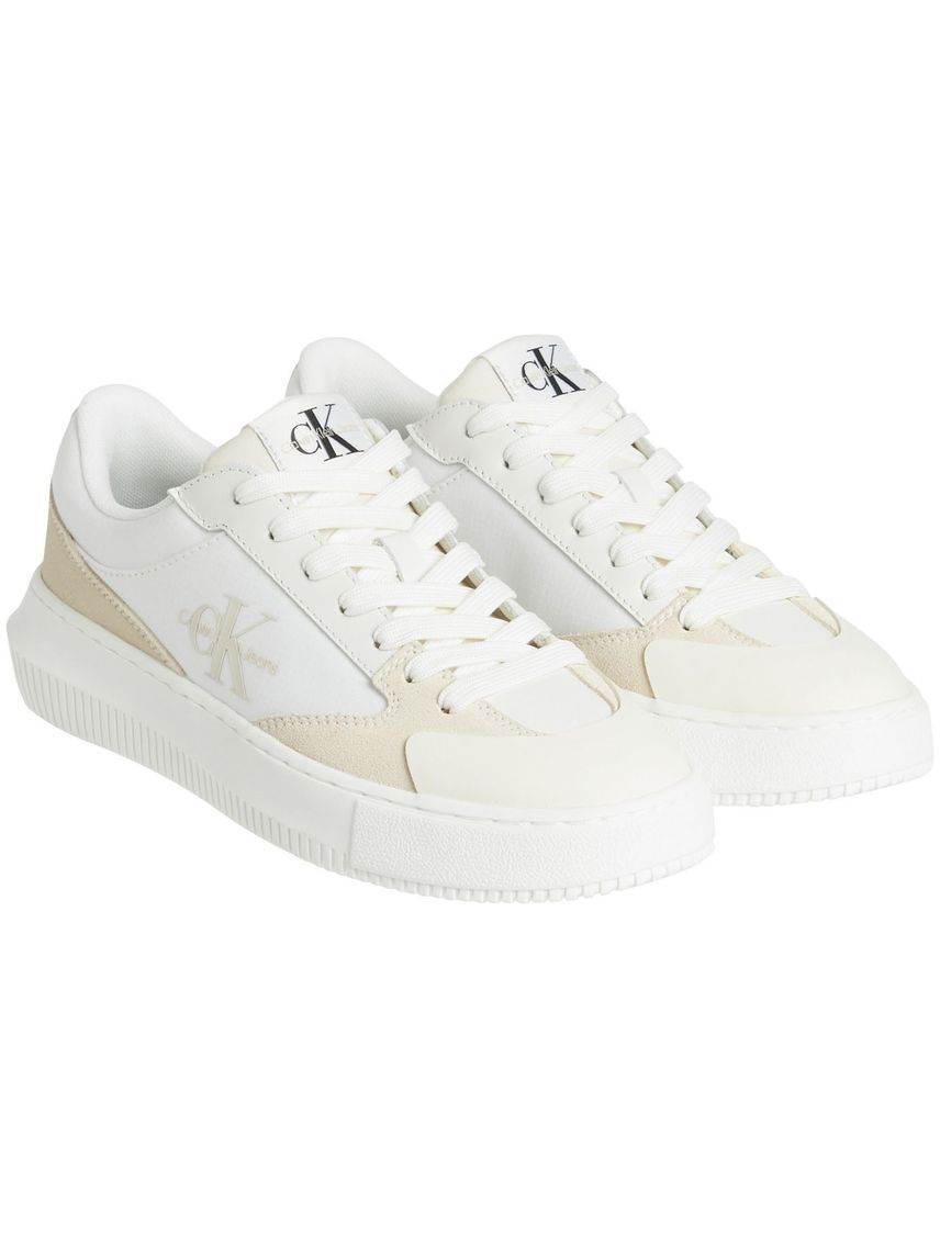 Tenis blanco chunky cupsole low