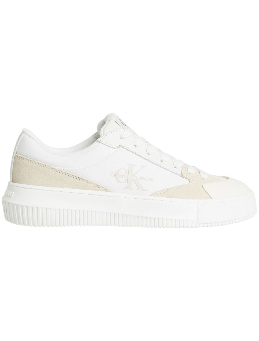 Tenis blanco chunky cupsole low