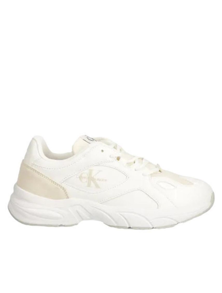 Tenis blanco retro low lace