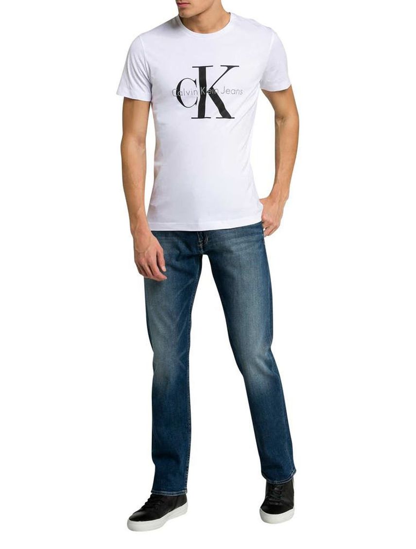 Camiseta Blanco De Algodón Con Logo