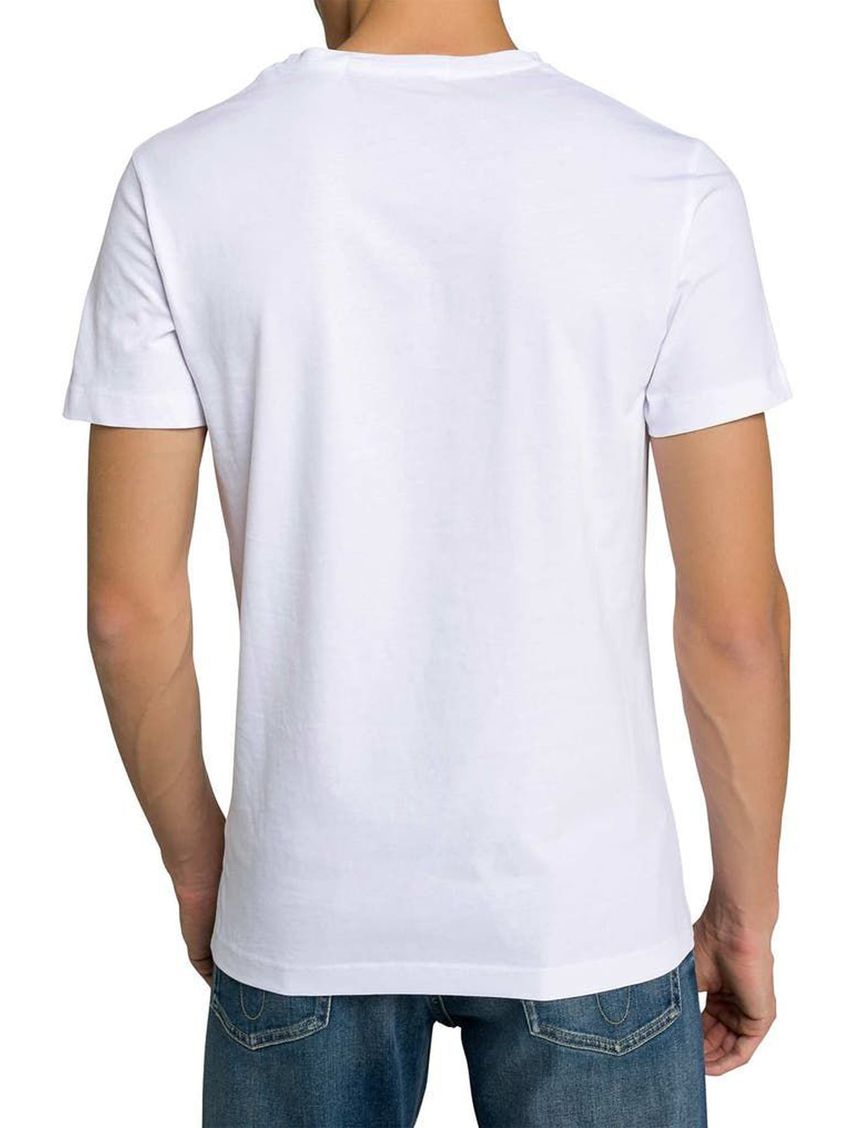 Camiseta Blanco De Algodón Con Logo