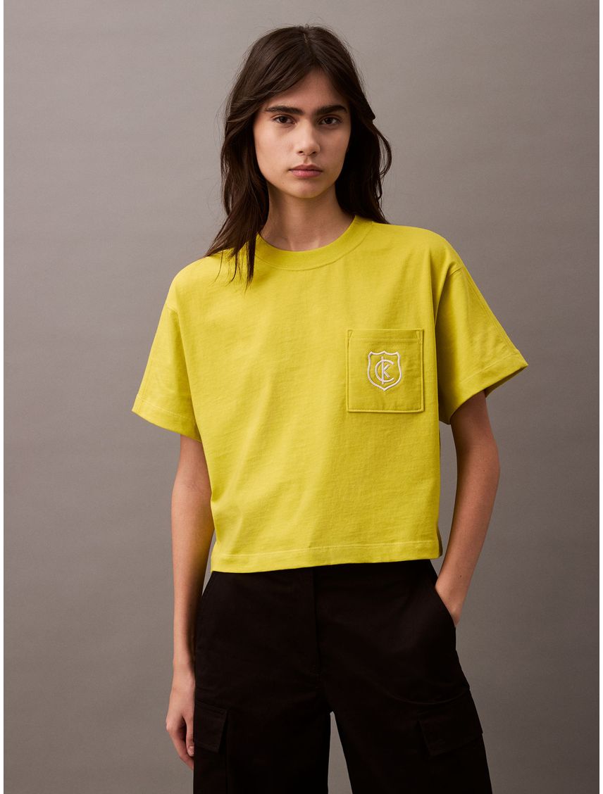 Camiseta Croppe con Escudo de Logo