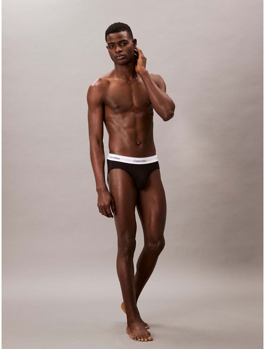 Pack Multicolor de 3 Slips de Cadera Icon Cotton Stretch