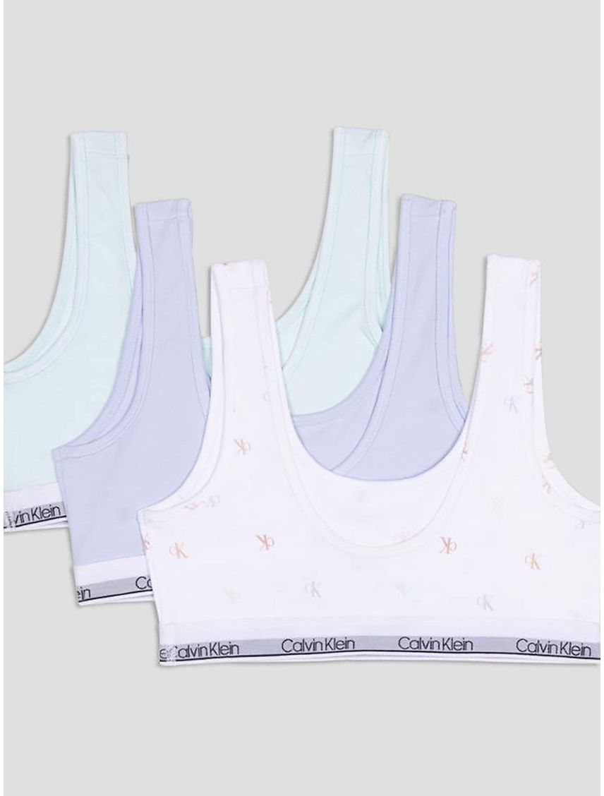 Pack Multicolor de 3 Bralettes para niña